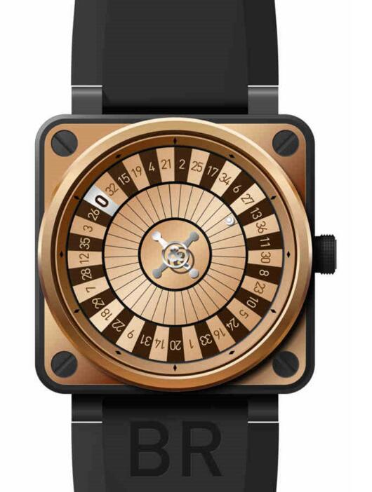 Buy Bell and ross BR01 92 Casino Rose Gold & Carbon Casino Only Watch